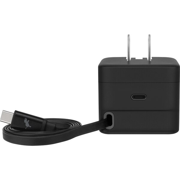 Nimble WALLY Stretch Retractable Wall Charger - Black 35W USB-C